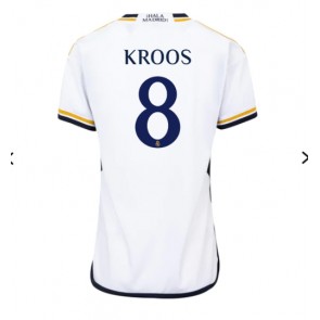 Lacne Ženy Futbalové dres Real Madrid Toni Kroos #8 2023-24 Krátky Rukáv - Domáci
